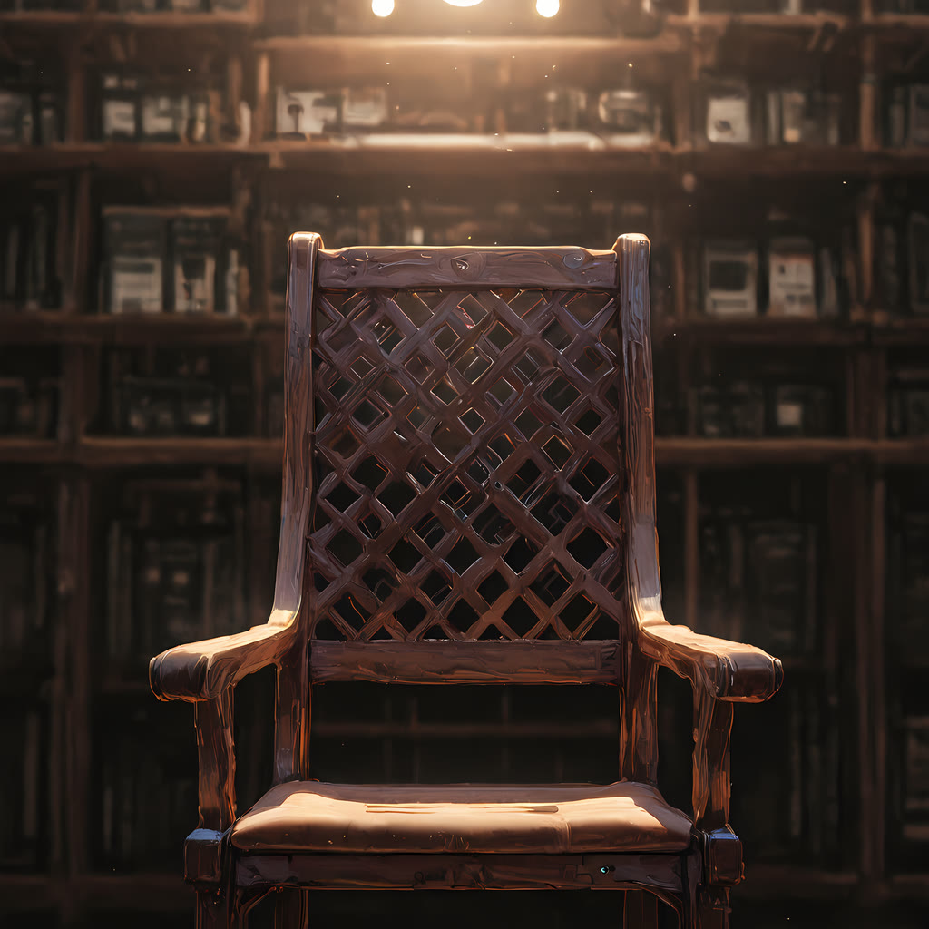 Empty wooden chair — Original